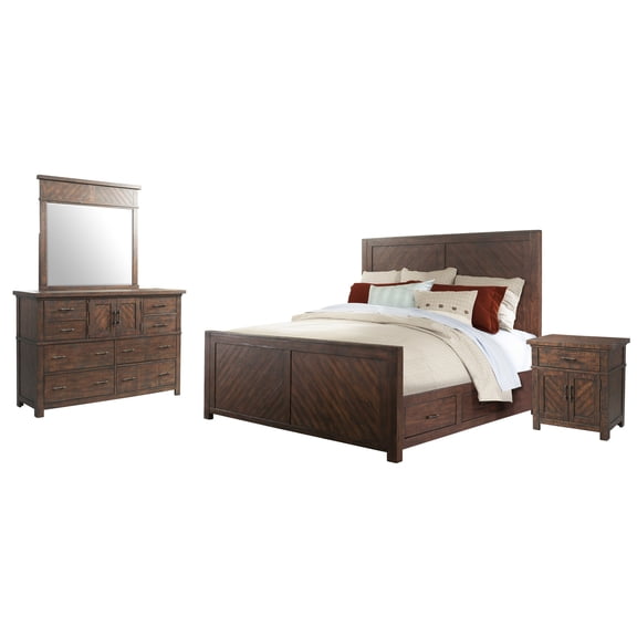 Picket House Furnishings Dex Queen Platform Storage 4PC Bedroom Set