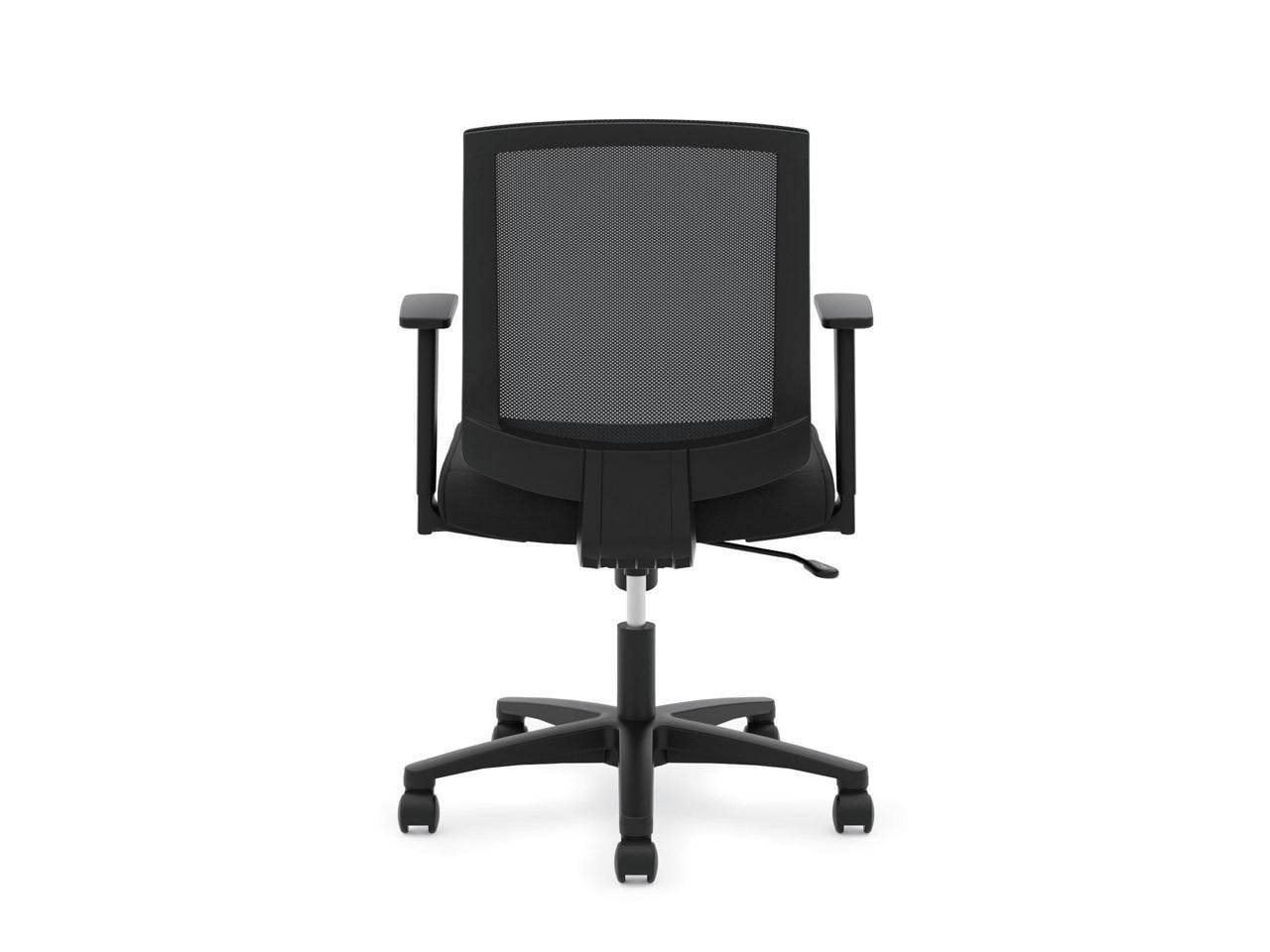basyx VL511 Mesh Mid Back Task Chair with Arms Black