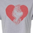thumbnail image 3 of The Grinch - Grinch Heart  - Juniors Cropped Cotton Blend T-Shirt, 3 of 5