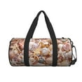 thumbnail image 2 of Easygdp Colorful Seashells Travel Bag, Camping, Weekend, Carry On Overnight Duffel Bag with Shoulder Strap, 2 of 8