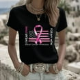 thumbnail image 2 of Axdhxbd Pink Ribbon Graphic Tees for Women Plus Size Breast Cancer Awareness Short Sleeve Shirts Soft Comfy Crew Neck Tshirts Holiday Tops Black L, 2 of 5