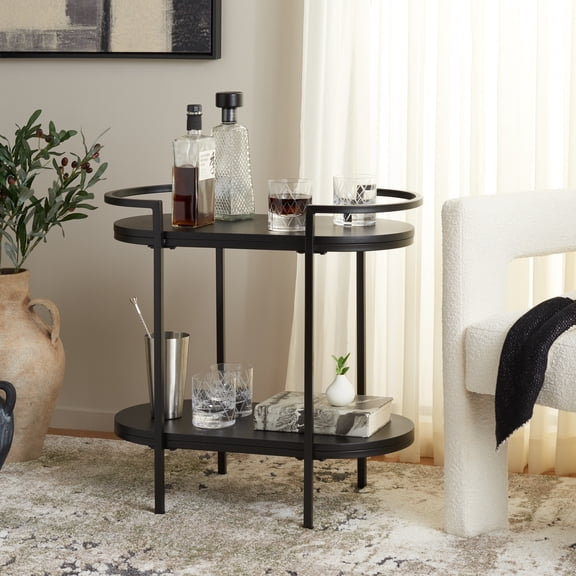 Safavieh  Home Inessa 2-Tier Bar Cart - 26Wx14Dx26H