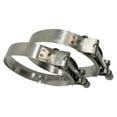 thumbnail image 4 of 5" T-Bolt Hose Clamp - T clamp working Range 122mm - 130mm for 5" Hose OD, Stainless Steel Bolt, Stainless Steel Band Floating Bridge and Nylon Insert Locknut (122mm- 130mm, 2 pack), 4 of 6