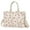 White, variant on Womens Canvas Tote Bag Purses Casual Print Shoulder Crossbody Bags Multi-pocket Top Handle Work Bag