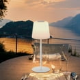 thumbnail image 7 of Glass Wireless Desk Lamp, USB Dimmable Lithium Battery Warm White Table Lamp(White), 7 of 7