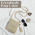 thumbnail image 2 of 1piece Straw Bag for Women,Summer Vintage Beach Straw Bag with Tassel Beach Straw Handbag Crossbody for Women Travel Vacation Leisure Braided Bagbrown, 2 of 4