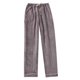 thumbnail image 4 of Pantalones de dormir de terciopelo coral grueso para mujer - Pantalones acolchados de talla grande para el invierno, cintura elástica - Poliéster, 4 of 6