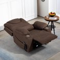 thumbnail image 3 of JUUXO Oversized Lift Chair Lay Flat 74.2" Length, Large Power Lift Recliner for Elderly, Extra Wide Heated Massage Chair for Big and Tall in 25" Seat Width, 400 lbs, 3 of 9
