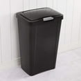 Sterilite 13 Gallon TouchTop Wastebasket with Titanium Latch, Black (4