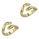 thumbnail image 1 of Jumpingount Anillo abierto Compromiso estético Abrazo Nudillo Joyería de mano Novias Novios Regalos personalizados Accesorios Plata Type1 NO1, 1 of 6
