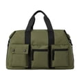 thumbnail image 1 of Bolsa de gimnasia Bolsa de lona para hombres multipropósito, liviano con bolsillo de bolsillo portátil de semanario para el gimnasio de entrenamiento Verde, 1 of 8