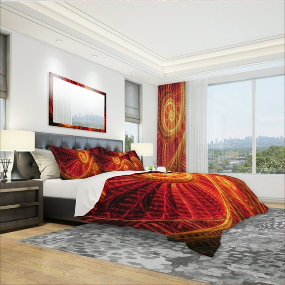 Designart 'Sundance Large' Modern & Contemporary Duvet Cover Set