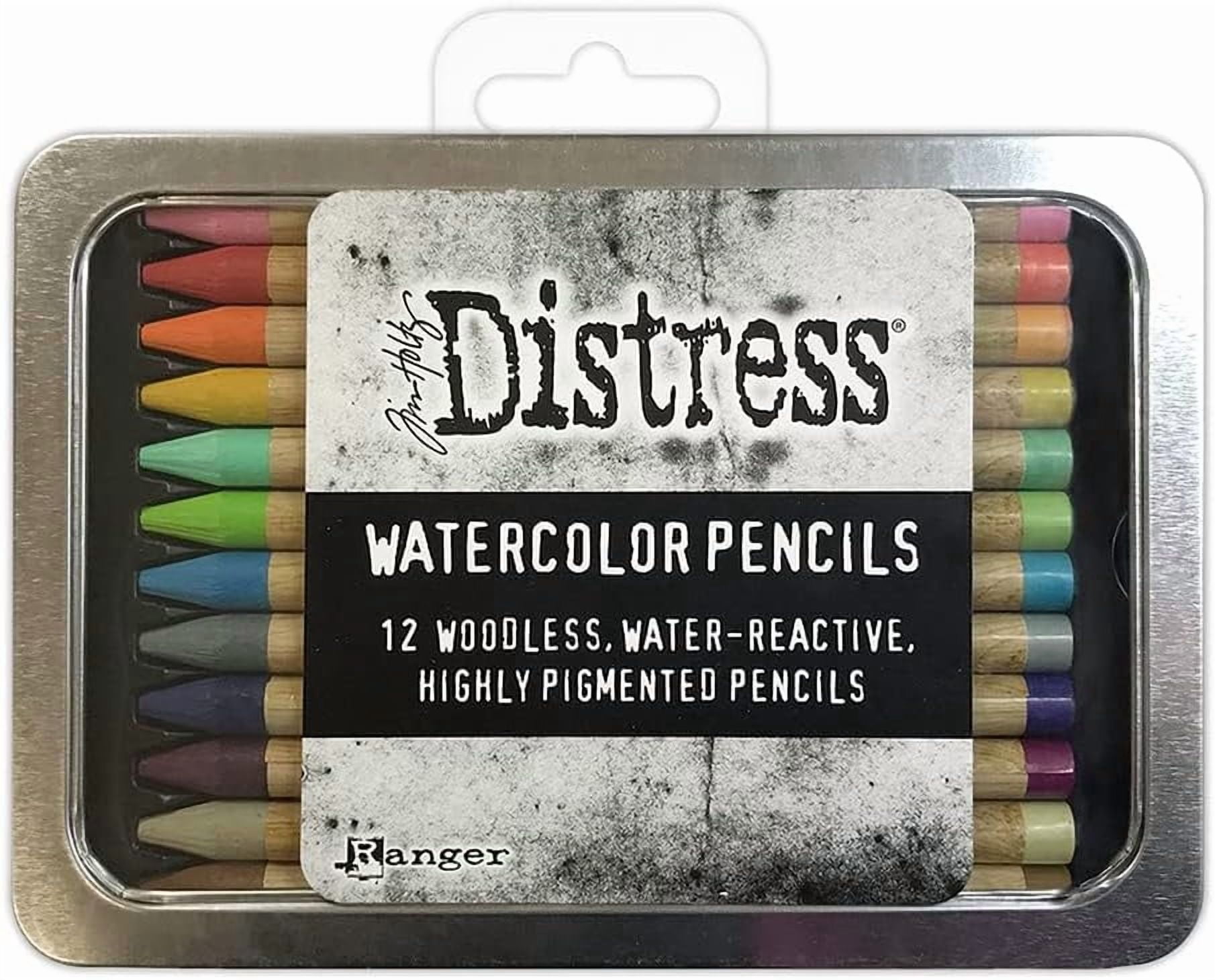 Ranger Ink Tim Holtz Distress Watercolor Pencil Bundle Set 1, 2, & 3 – 36 Count | Set-1 (TDH76308), Set-2 (TDH76315), Set-3 (TDH76643) | Premium Water-Reactive Pigments in a Variety of Vibrant Colors