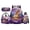 Horse in Lavender Field, variant on Yspwyqan Backpack Set with Lunch Box and Pencil Case, 4Pcs 600D Polyester Lightweight Backpack Set for School Elementary Middle High School Penguin Floral Travel Daypack