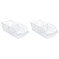 thumbnail image 2 of XIANXIAN 2PCS Double Grid Fruit Storage Containers for Fridge Food Berry Storage Container Berries Container for Fridge BPA-Free Plastic Crisper for Long-Term Freshness, 2 of 5