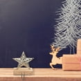 thumbnail image 3 of Christmas Star Stocking Hanger On Mango Wood, 3 of 3