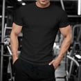 thumbnail image 2 of Leey-World Men's Cotton T-Shirts Oversized Unisex Tshirt Short Sleeve Casual Loose Fit Tee Vintage Streetwear Washed Top Men's T-Shirts(Black,M), 2 of 4