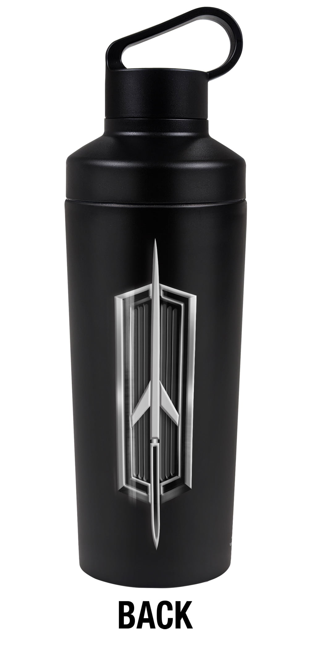 Oldsmobile Official Rocketship Emblem 18 oz Insulated Water Bottle, Leak Resistant, Vacuum Insulated Stainless Steel with 2-in-1 Loop Cap