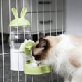 thumbnail image 5 of Tgbvmt Hanging Cage Pet Water Dispenser Plastic Automatic Water Feeder Large Capacity Transparent Leak Proof Detachable Clean For Rabbits Cats Dogs Hamsters Small Medium Pets Home Use Favors, 5 of 6