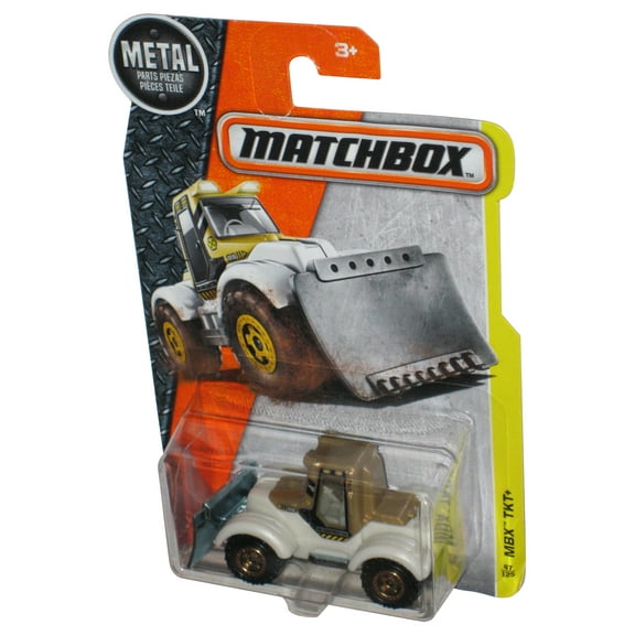 Matchbox MBX TKT  (2016) Mattel White Construction Toy Car 47/125