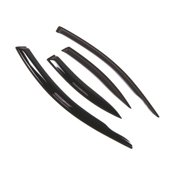 Tuningpros WD2-355 Outside Mount Window Visor Deflector Rain Guard Dark Smoke 4 Pcs Set For 2000-2003 Nissan Sentra