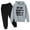 ZB Grey, variant on Toddler Boy Clothes Set Kids Hoodie Sweatshirt Sweatpants Pullover Hoodie Set Tracksuit 2 Piece Outfits Fall Winter Outfit,Size 7 Years-8 Years