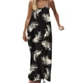thumbnail image 4 of Yievot Backless Floral Dresses for Women Summer Beach Vacation Cami Dress Sleeveless Long Sundress, 4 of 7
