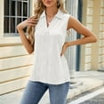 thumbnail image 2 of XMMSWDLA Summer Womens Sleeveless Tops Women Tank Top Dressy Casual V Neck Ladies Tunic Blouse White Nursing Tank Tops, 2 of 10