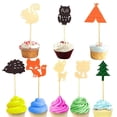 thumbnail image 2 of Bear Food Picks Animal Shape for Parties Bamboo Material Colorful for Party Decoration 48Pack, 2 of 5
