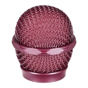 Pink Microphone Head Mesh Grille Round Metal with Foam Inner Filter for 858 Mic