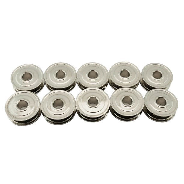 10 METAL BOBBINS FOR KENMORE, WHITE SEWING MACHINES BOBBIN 744