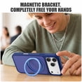thumbnail image 6 of Magnetic for Apple iPhone 15 Case with Ring Stand, Fits MagSafe Ring, Military-Grade Drop Protection, Build in Kickstand,Slim Matte Finish Shockproof Phone Cover for iPhone 15 6.1'', 6 of 7