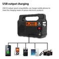 thumbnail image 3 of JUNWELL Portable Solar Generator with Solar Panel Radio BT Speaker Phone Charger Flashlight Power Station Built-in 3600mAh Rechargeable Battery for Outdoor Camping Emergency Illumination, 3 of 9