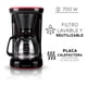 thumbnail image 3 of Cafetera Taurus Velvet Negra 700w 12 Tazas, 3 of 3