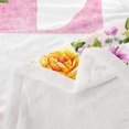 thumbnail image 3 of Erosebridal Letter Initial Fleece Blanket 40x50,Monogrammed Personalized Sherpa Throw,Flower Decor, 3 of 7