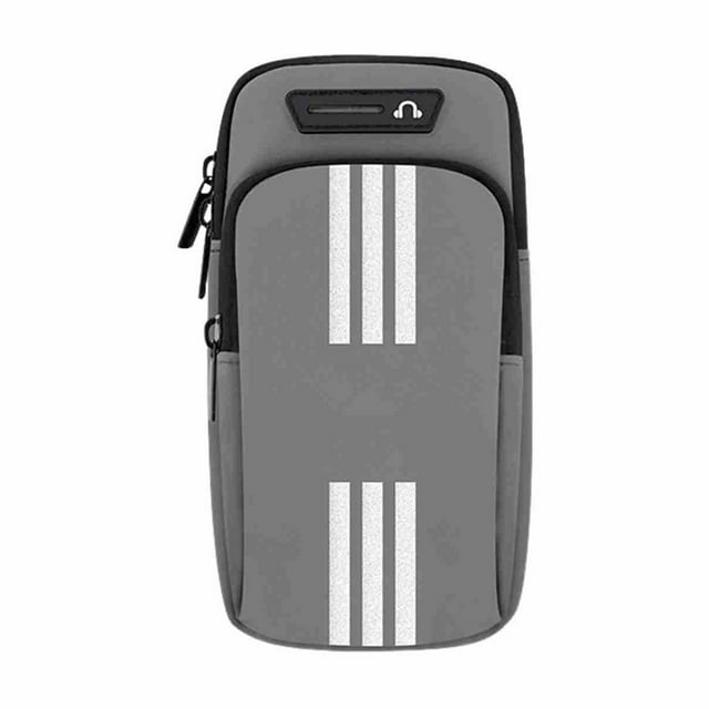 Brassard de Sport Imperméable et Réglable pour Téléphones 7 Pouces - Sangle de Bras Résistante à la Transpiration avec Poche Zippée pour Clés/cartes, Idéal pour Marathon, Randonnée, Entraînement Physique et Activités Extérieures - Ajustement Universel