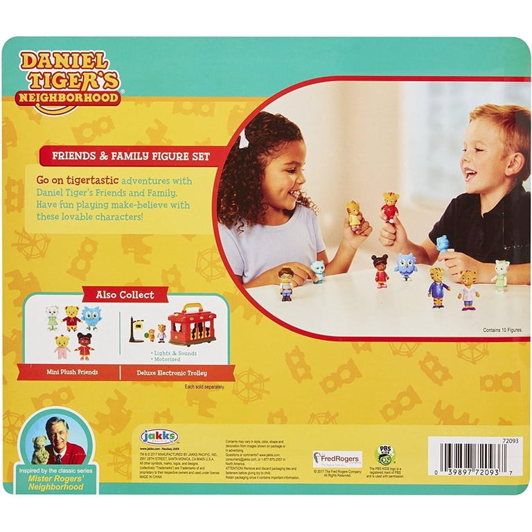 Daniel Tiger's Neighborhood Friends & Family Figure Set (10 Pack) Includes: 39897720937