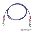 thumbnail image 2 of SWETRACE Correa Con Cable De Para Perro Resistente A Con Gancho Doble Azul Para Uso Y Camping, 2 of 7