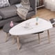 thumbnail image 1 of Juego de 2 Mesas de Centro Modernas de MDF, Mesas de Centro Anidadas Ovaladas, Modernas, Mesa Auxiliar de Oficina para Sala de Estar, Minimalista, Resistente, Patas de Haya, Blanco + Gris esquí esquí Gafas de esquí, 1 of 5