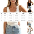 thumbnail image 3 of SHTXOZHI Womens Lace Trim Tank Top Square Neck Ribbed Knit Shirt Summer Casual Vacation Going out Blouse, 3 of 8