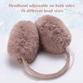 thumbnail image 2 of 1Pcs Women Winter Earmuffs Girls Faux Fur Fluffy Soft Ear Warmer Outdoor Plush Warm Ear Covers, 2 of 6