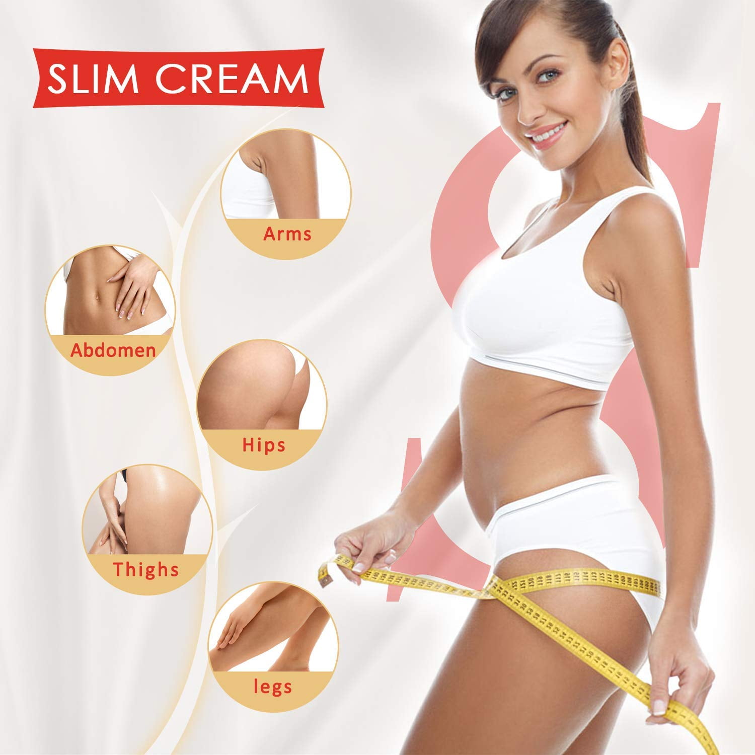 Elaimei Slimming Cream,Fat Burning Cream,Fat Removal, Waist, Abdomen, Legs,  Arms, Containing Vitamin E, 120ml 