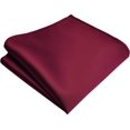 thumbnail image 3 of LAICAIW Mens Solid Color Double Fold Pre-tied Bow Tie and Pocket Square Set, 3 of 7