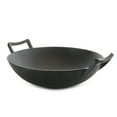 thumbnail image 6 of General Store Addlestone 2 Piece 14 inch Heavy Duty Cast Iron Wok with Wood Lid, 6 of 6