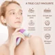 thumbnail image 2 of Cepillo de limpieza facial, cepillo facial corporal 5 en 1, impermeable, eléctrico, 2 velocidades de rotación para eliminar puntos negros, exfoliar y masajear (azul), 2 of 4