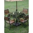 thumbnail image 3 of Outdoor Tablecloth with Umbrella Hole and Zipper, Green Leaves Square Table Cloth 54x54 Inch Waterproof Tablecloth, Elegant Pastoral Summer Botanical Watercolor Picnic Table Cover for Patio Camping, 3 of 7