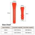 thumbnail image 2 of Uxcell Rubber Watch Band 20mm Width, Unique Design Silicone Strap for Smart Watch Dark Orange, 2 of 5