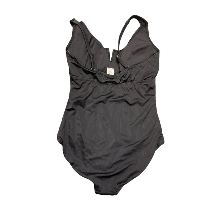 Anne Cole Women's Limited Edition Square Neck Ribbed Texture