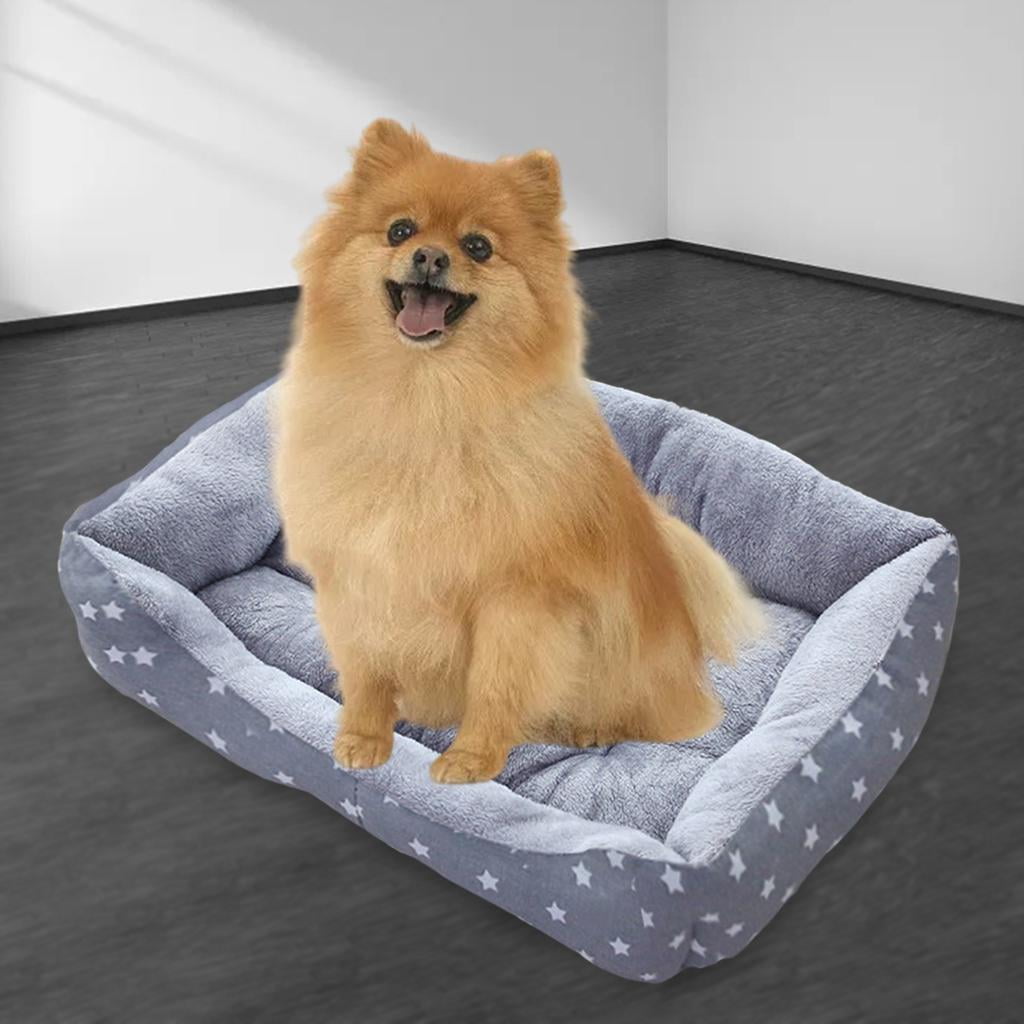 Xuanheng Dog Bed Pet Bed Warm Comfortable Bed Nest House for Cat Dog Grey Star M Walmart