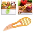 thumbnail image 3 of Utensilios de cocina Macarena separador de pulpa rebanador de aguacate 3 en 1 naranja, 3 of 8